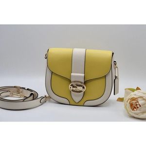 Coach Lemon and Ivory Crossbody Bag